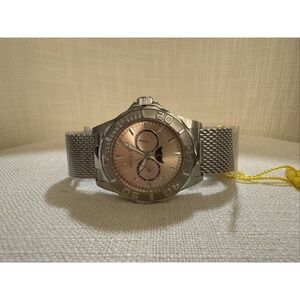 Invicta Sea Wizard III Men's 44mm Quartz Day/Date Watch 80320 Silver & Rose Gold